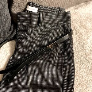 Calvin Klein polkadot dress pants & belt